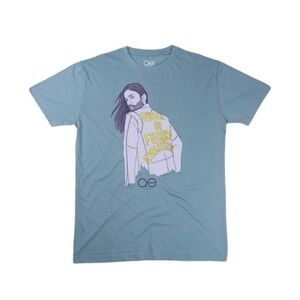 Queer Eye Queen of Everything Graphic Tee Blue Cotton Official Crewneck Short Sl